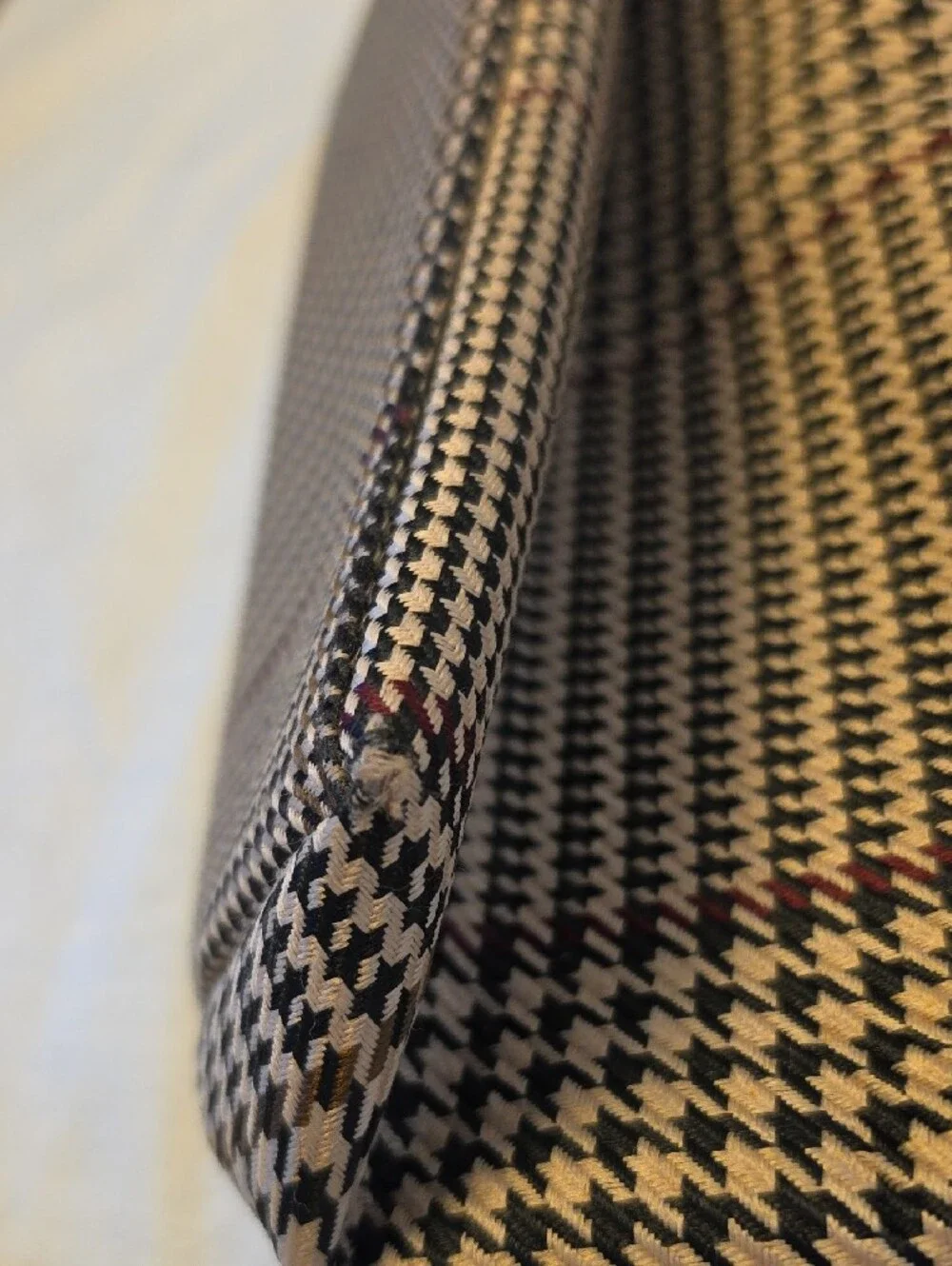 Classic Vintage Ralph Lauren Houndstooth Satchel in Brown and Tan